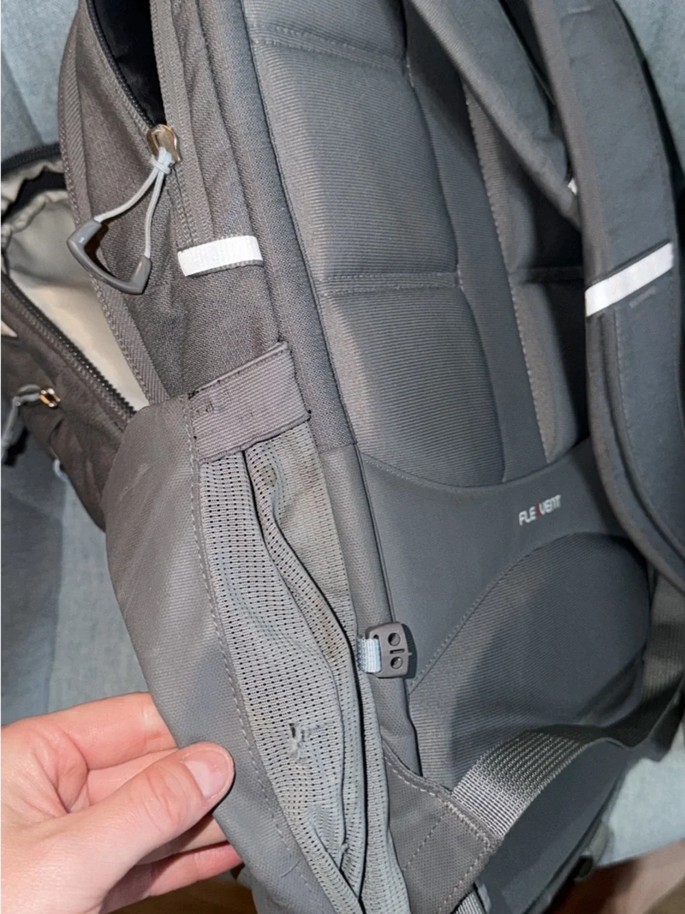 The North Face Borealis Backpack in Black with Gray Accents